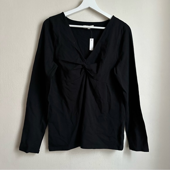 NWT Madewell Twist-Front Long-Sleeve Tee no073 size XL - Picture 5 of 10